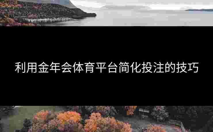 利用金年会体育平台简化投注的技巧